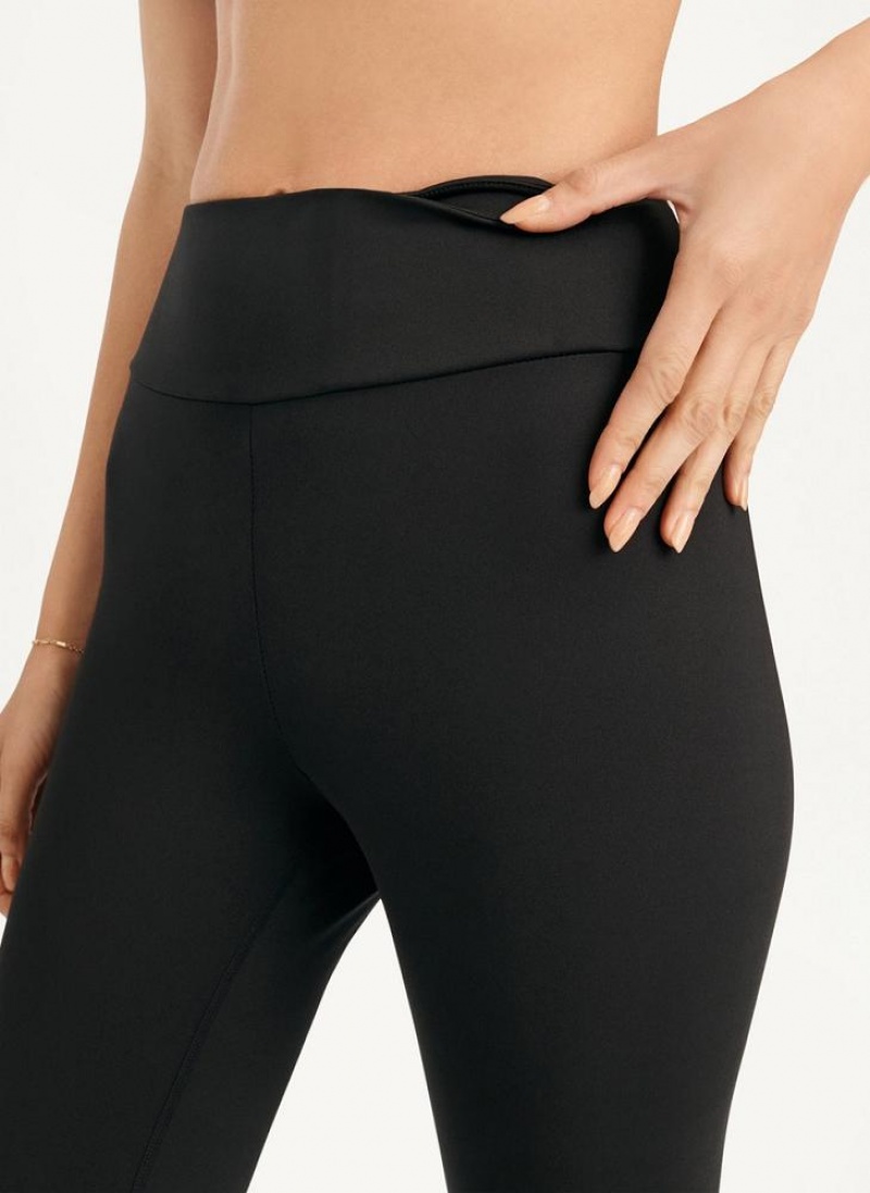 DKNY High Waist 7/8 Tight Hug + Lift Tight Women's Leggings Black | Ireland_D1033