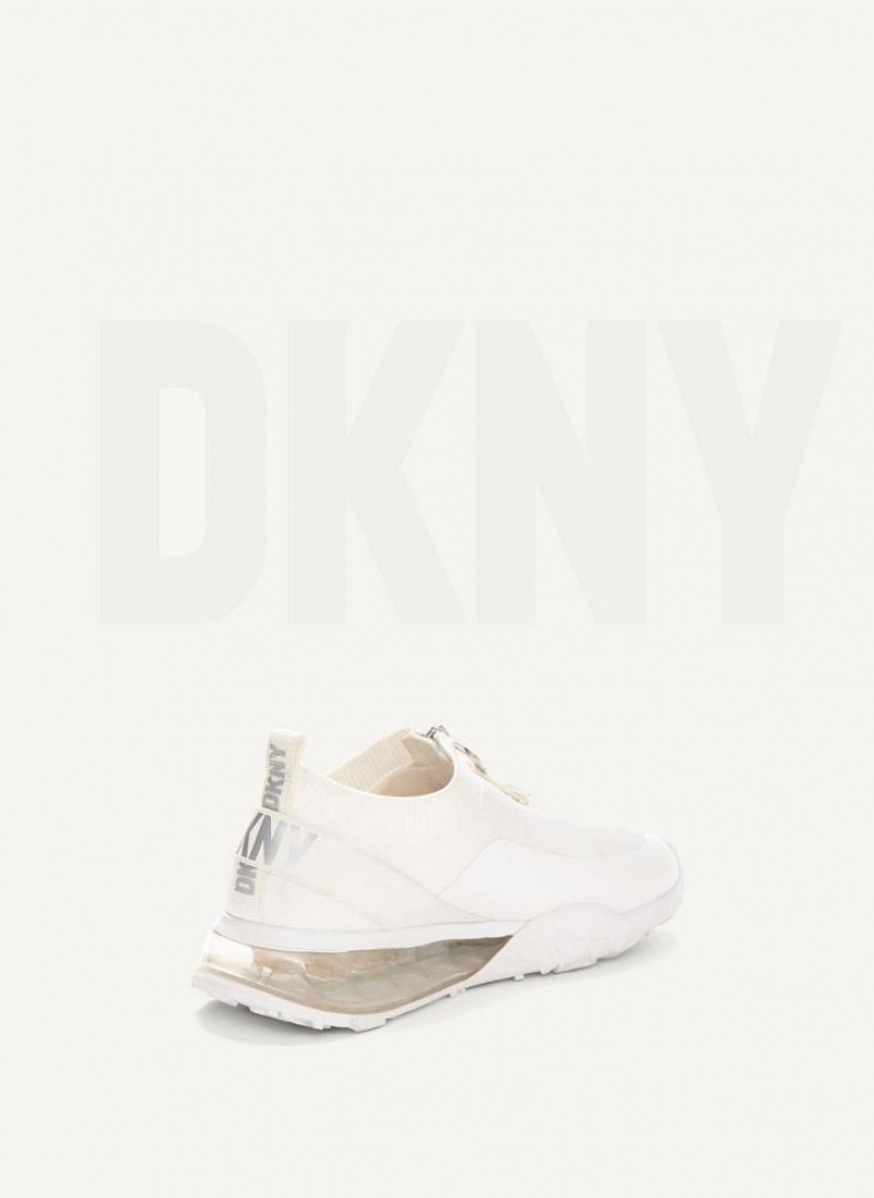 DKNY Kadia Women's Sneakers White / Silver | Ireland_D1507