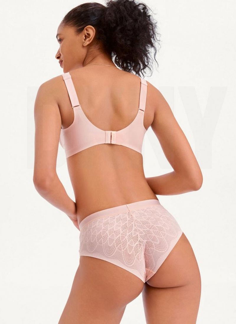 DKNY Lace Comfort Hipster Women's Panties Pink | Ireland_D0674