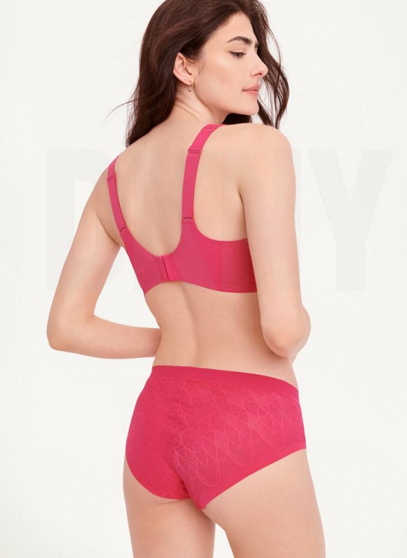 DKNY Lace Comfort Hipster Women's Panties Red | Ireland_D1301