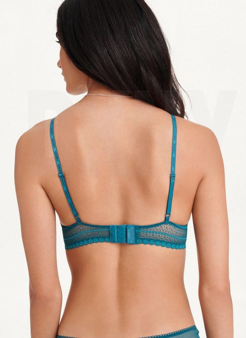 DKNY Lace Women's Bras Dark Blue | Ireland_D1041