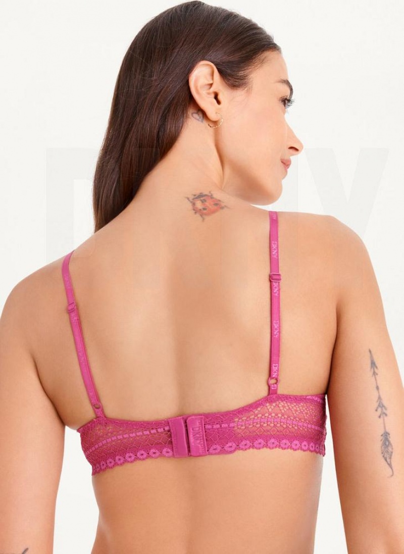 DKNY Lace Women's Bras Fuchsia | Ireland_D1439