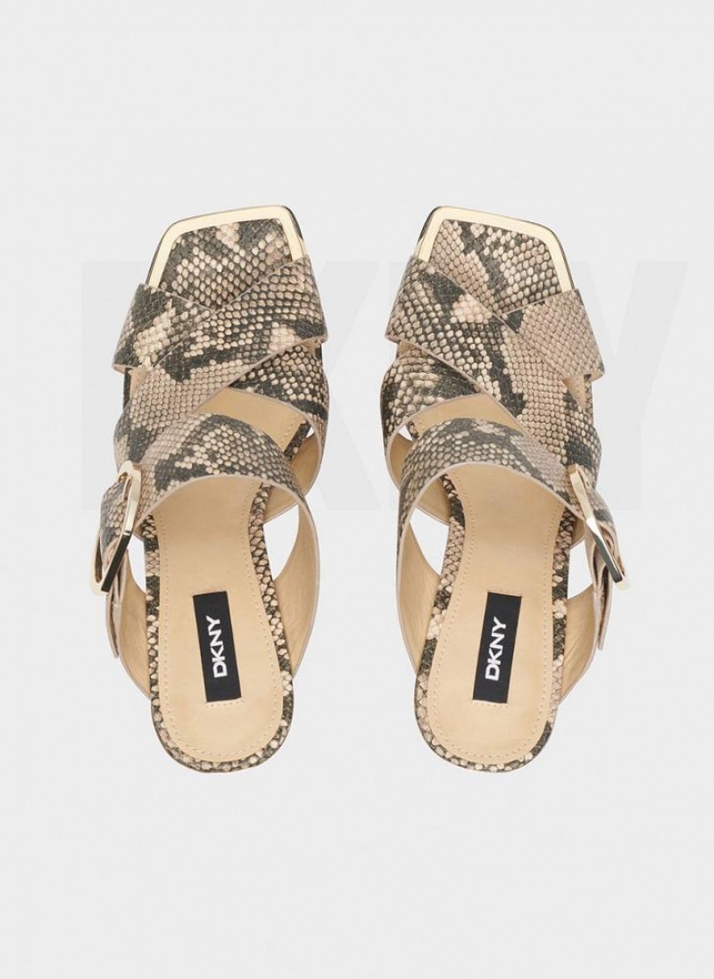 DKNY Lake With Buckle Women's Sandals Snake | Ireland_D1718