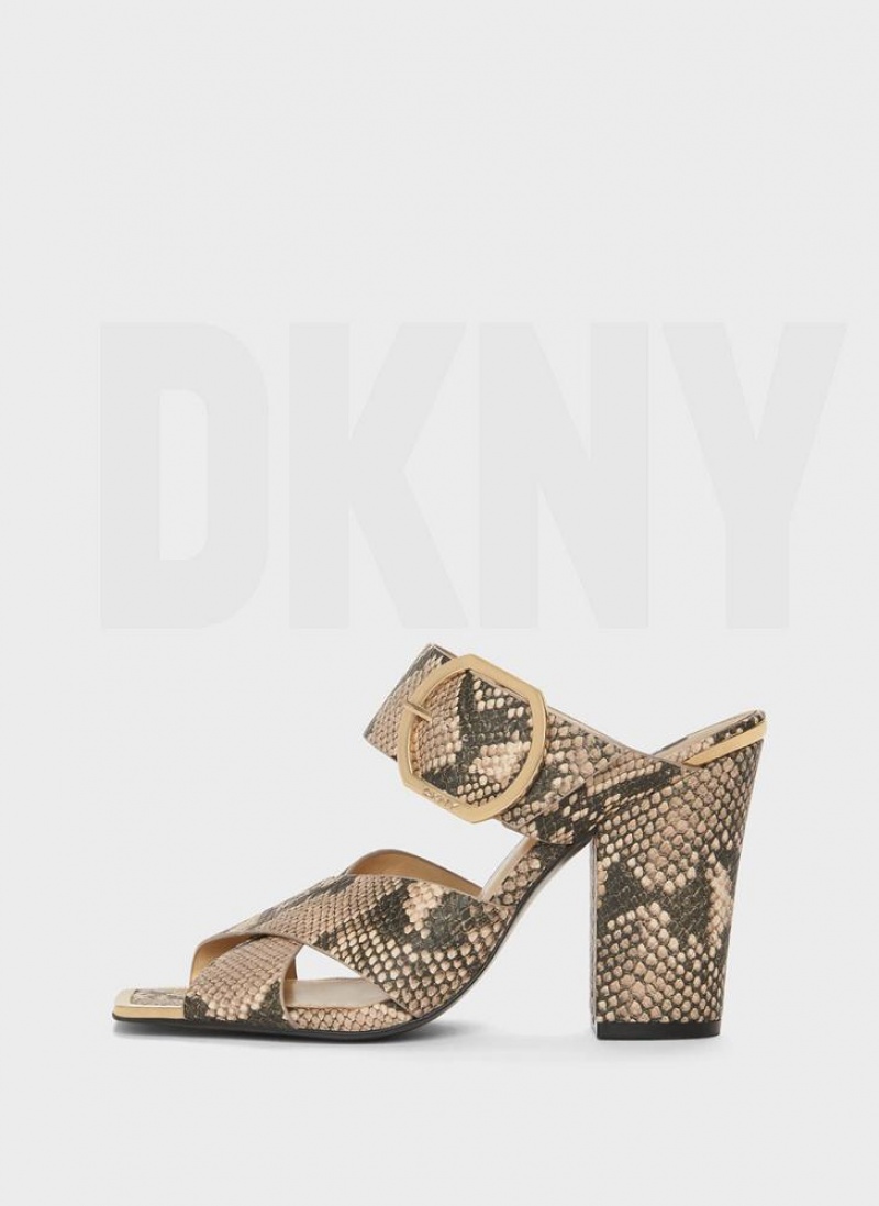 DKNY Lake With Buckle Women\'s Sandals Snake | Ireland_D1718