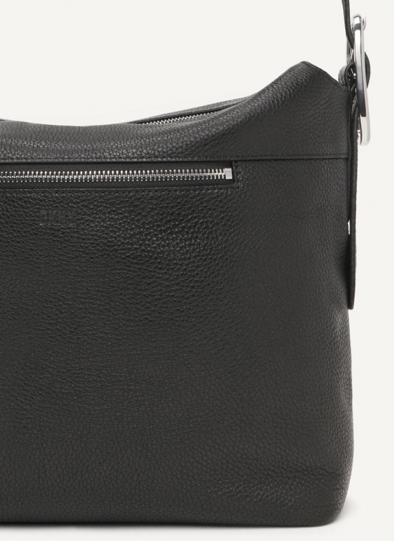 DKNY Large Buckle Women's Crossbody Bags Black | Ireland_D1251