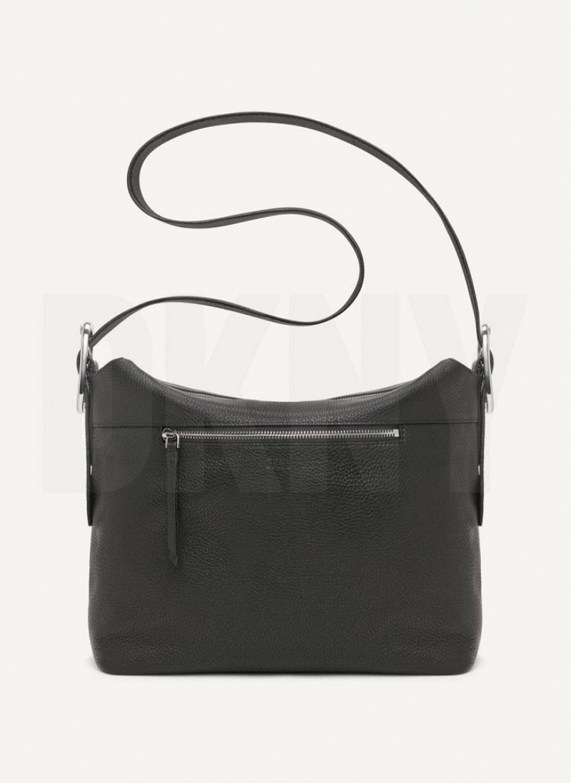 DKNY Large Buckle Women's Crossbody Bags Black | Ireland_D1251