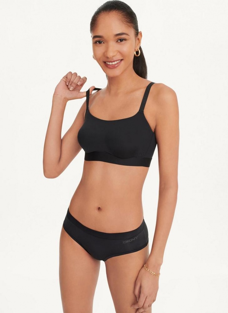 DKNY Litewear Active Comfort Women's Bras Black | Ireland_D1858