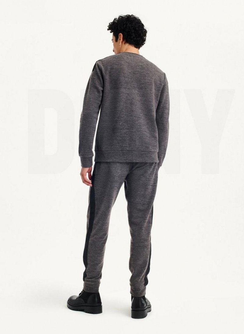 DKNY Lounge Crew Neck Men's Sweatshirts Dark Grey | Ireland_D1698