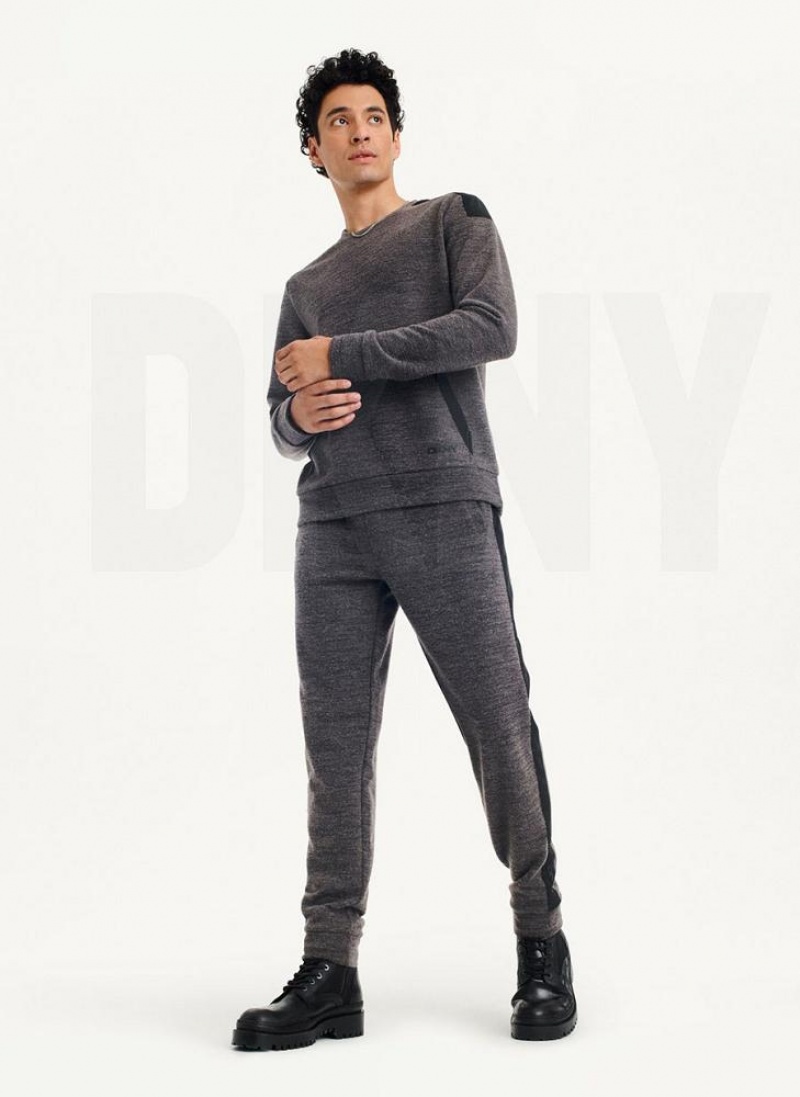 DKNY Lounge Men's Pants Dark Grey | Ireland_D0255