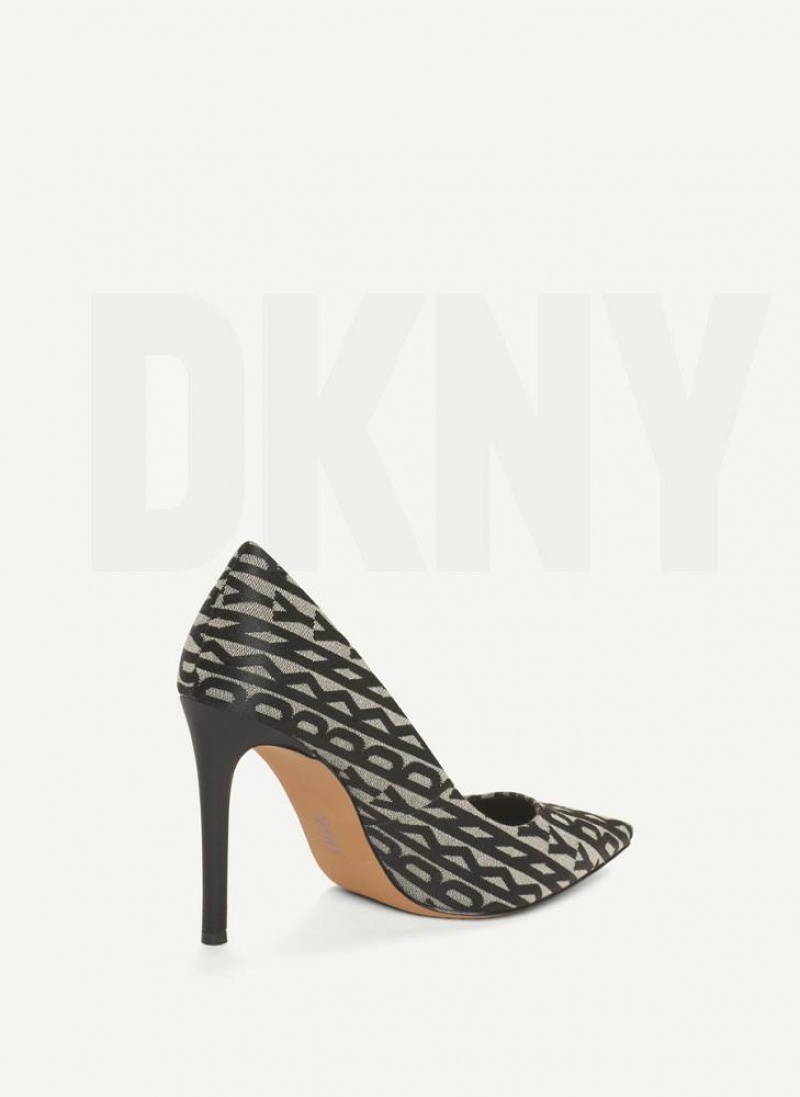 DKNY Mabi High Pump Women's Heels Black | Ireland_D0114