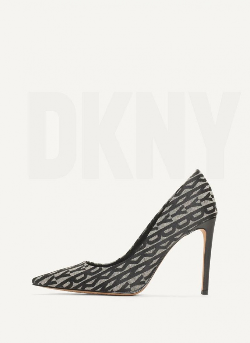 DKNY Mabi High Pump Women\'s Heels Black | Ireland_D0114