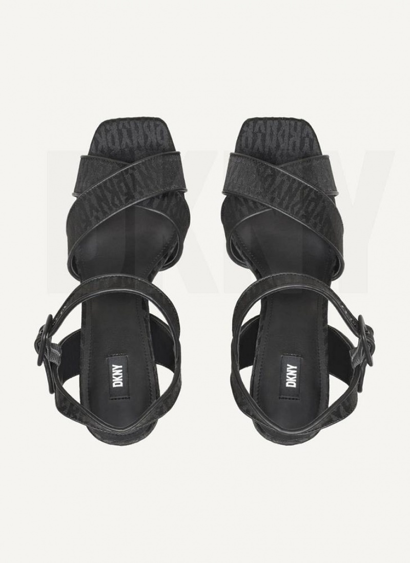 DKNY Margot Women's Sandals Black | Ireland_D1480