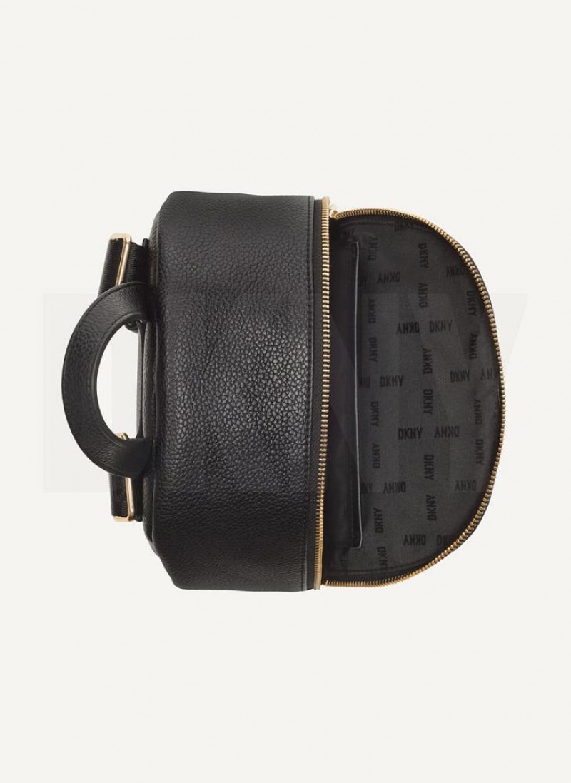 DKNY Maxine Women's Backpacks Black / Gold | Ireland_D0326