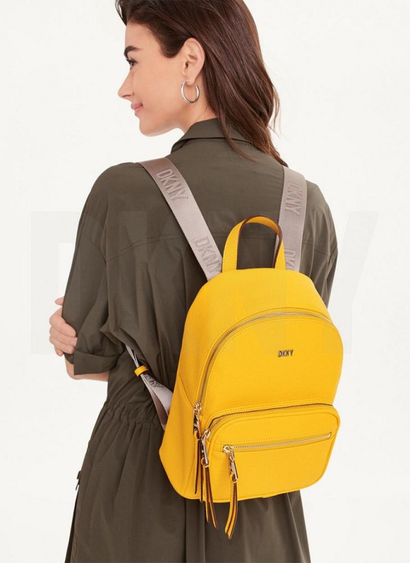 DKNY Maxine Women's Backpacks Yellow | Ireland_D0969