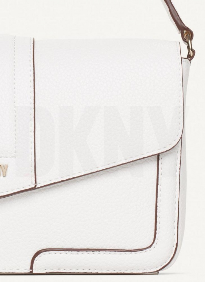 DKNY Maxxe Flap Women's Shoulder Bags White | Ireland_D1820