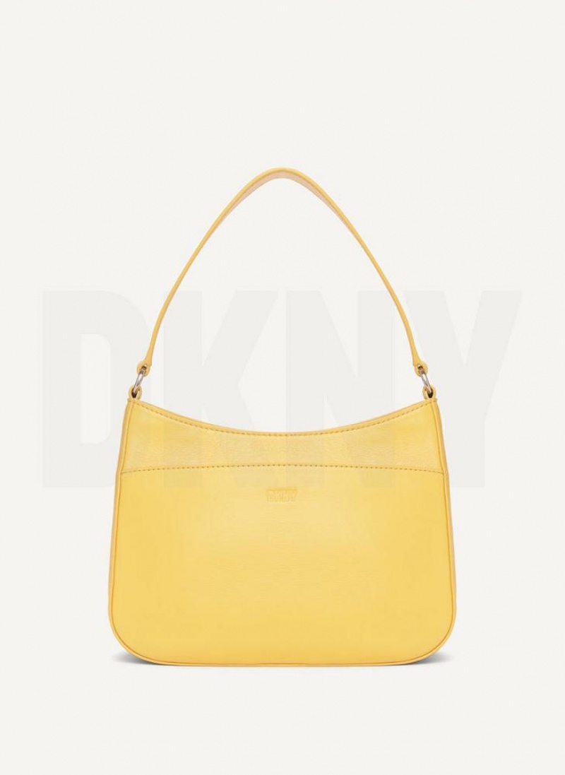 DKNY Medium Women's Shoulder Bags Yellow | Ireland_D1588