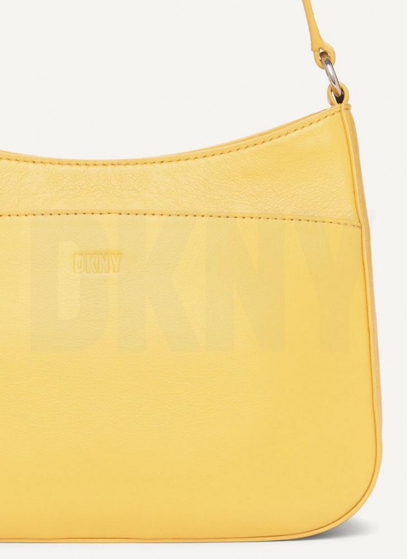 DKNY Medium Women's Shoulder Bags Yellow | Ireland_D1588