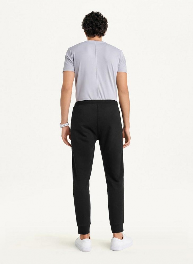 DKNY Mesh Pocket Logo Men's Pants Black | Ireland_D1288