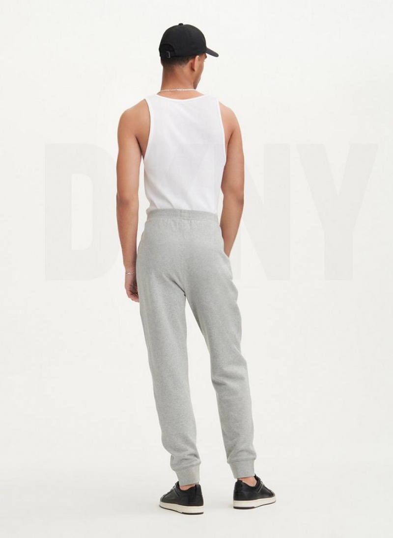 DKNY Mesh Pocket Logo Men's Pants Grey | Ireland_D1960