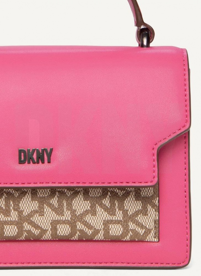 DKNY Millie Logo Women's Crossbody Bags Purple Multicolor | Ireland_D0138