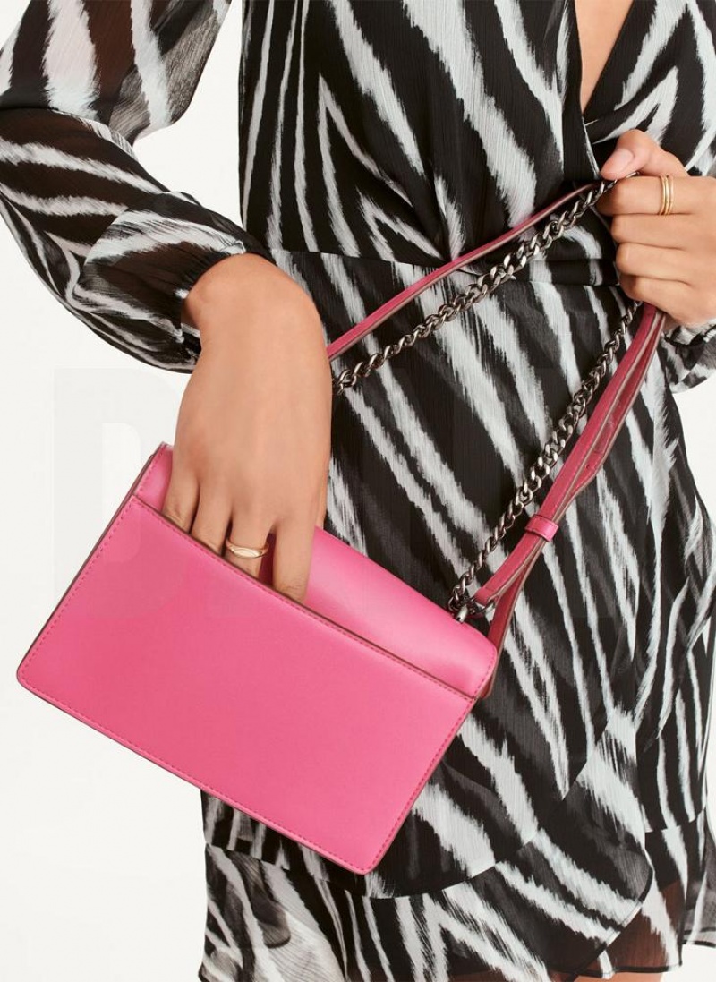 DKNY Millie Women's Shoulder Bags Pink Multicolor | Ireland_D1920