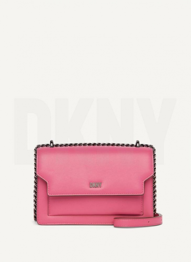 DKNY Millie Women\'s Shoulder Bags Pink Multicolor | Ireland_D1920