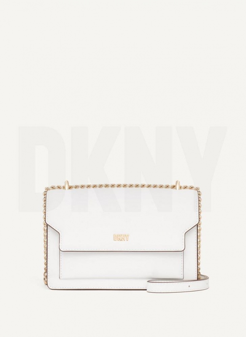 DKNY Millie Women\'s Shoulder Bags White | Ireland_D1774