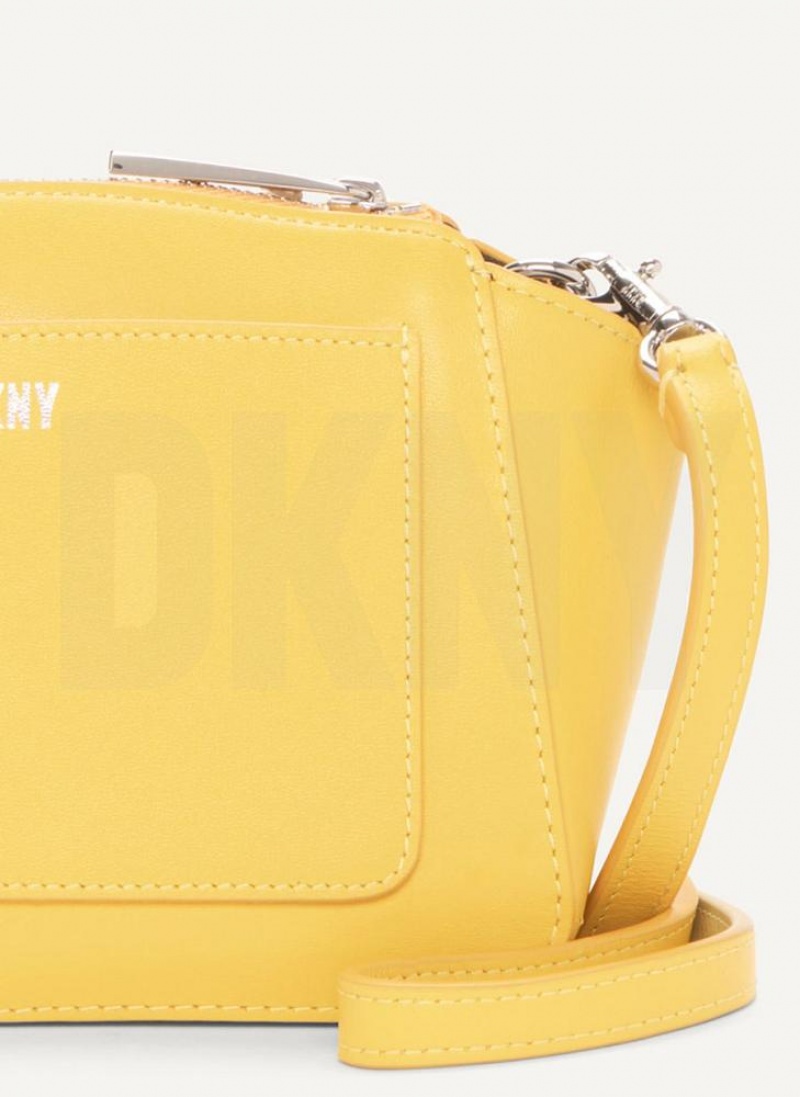 DKNY Mini Dome Women's Crossbody Bags Yellow | Ireland_D0347