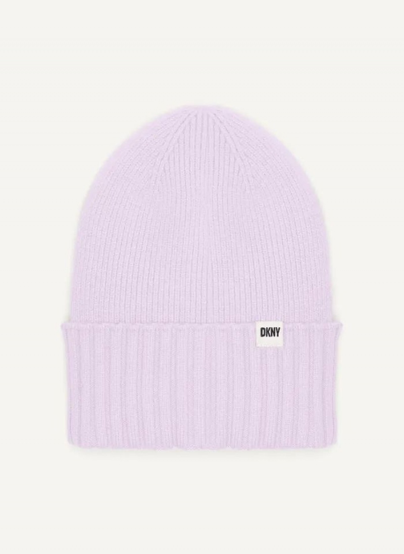 DKNY Mixed Gauges Women's Hats Pink | Ireland_D1828