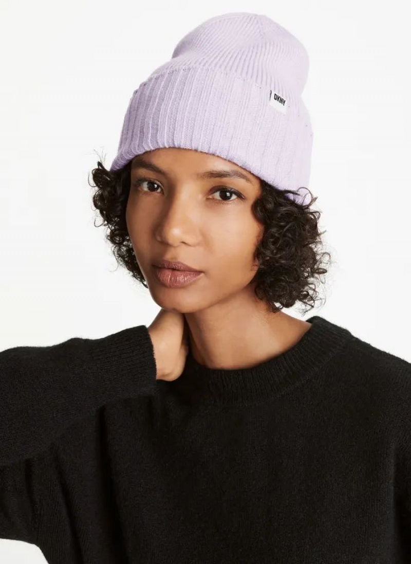 DKNY Mixed Gauges Women\'s Hats Pink | Ireland_D1828