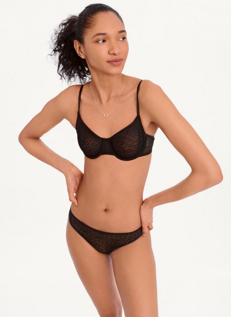 DKNY Modern Lace Demi Women's Bras Black | Ireland_D1334