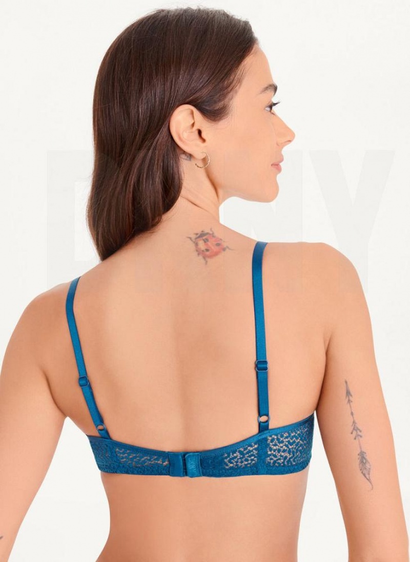 DKNY Modern Lace Demi Women's Bras Navy | Ireland_D0188