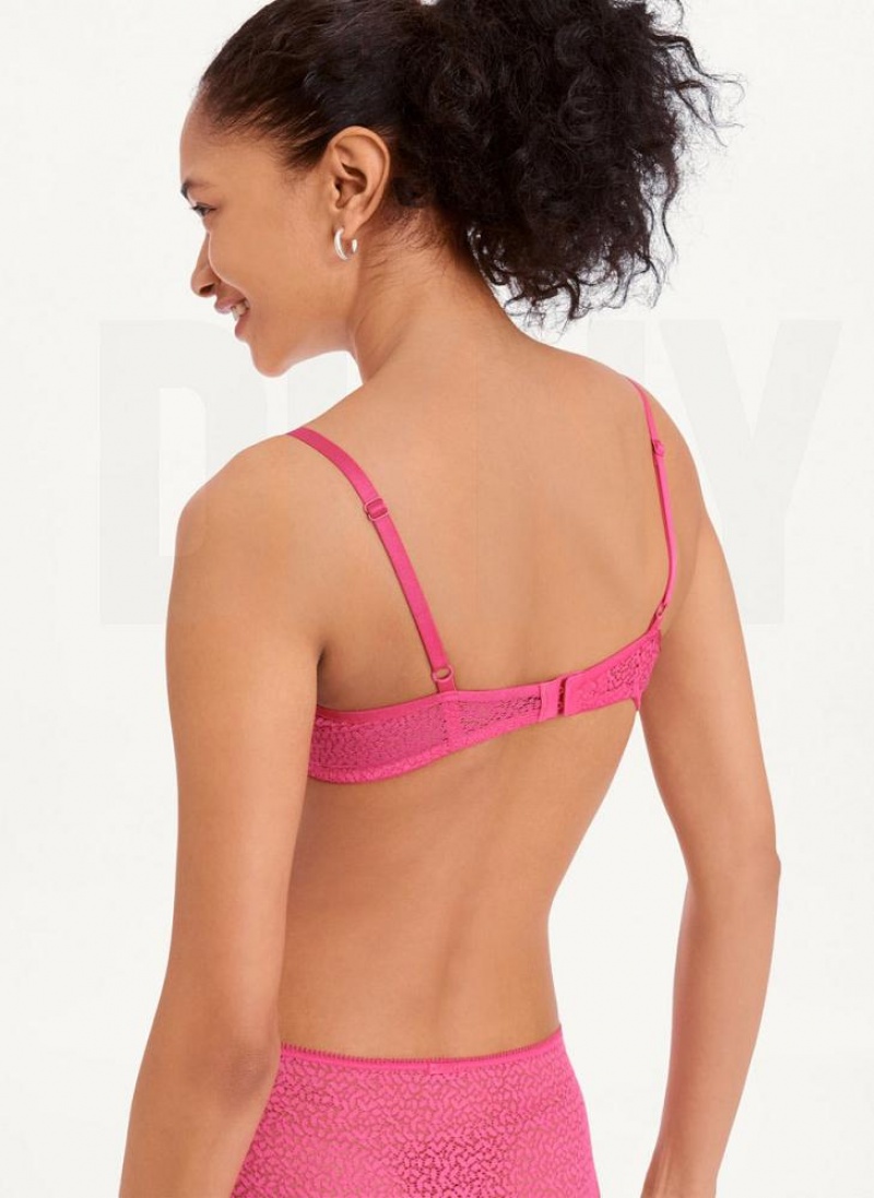 DKNY Modern Lace Demi Women's Bras Pink | Ireland_D1596