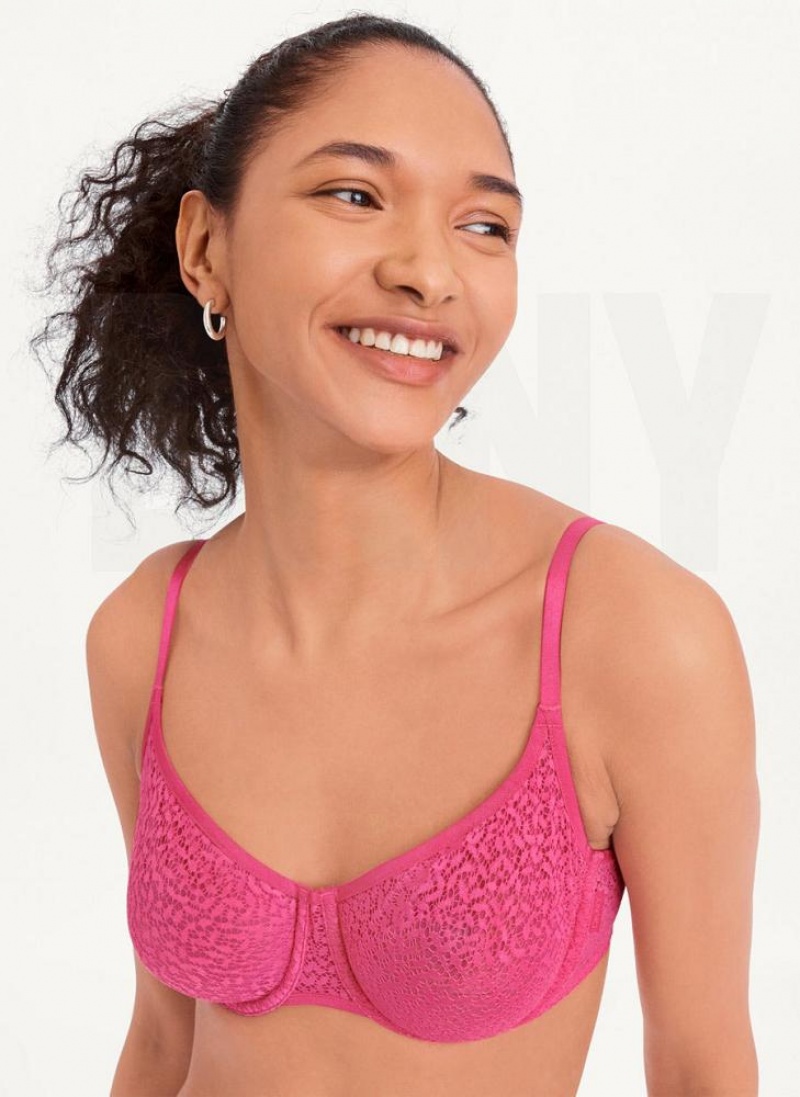 DKNY Modern Lace Demi Women\'s Bras Pink | Ireland_D1596