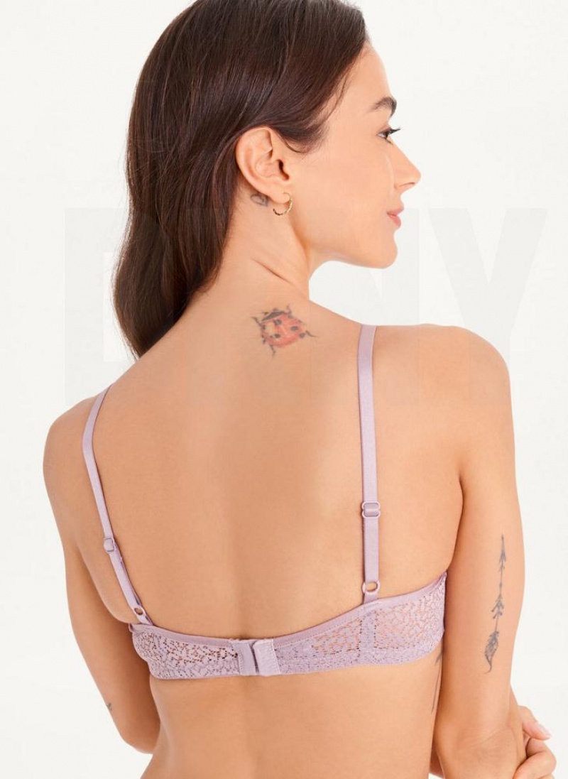 DKNY Modern Lace Demi Women's Bras Purple | Ireland_D1547