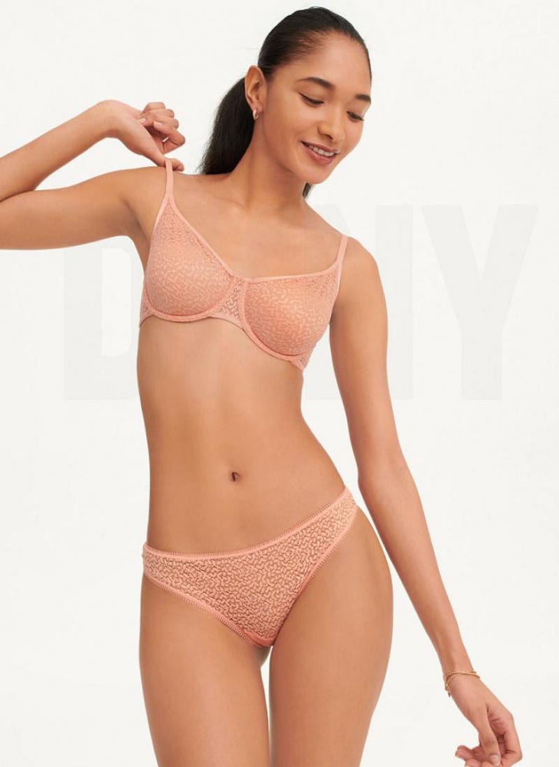 DKNY Modern Lace Demi Women's Bras Rose | Ireland_D0818