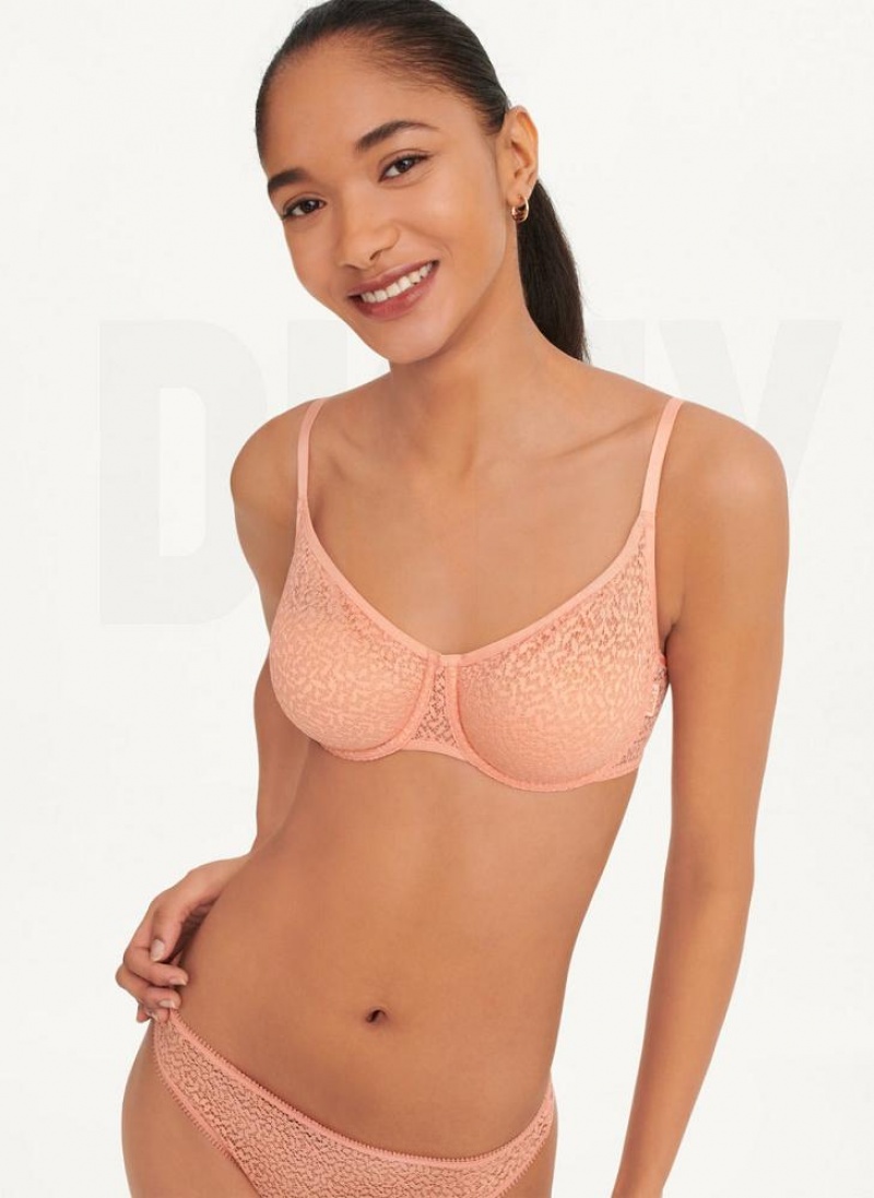 DKNY Modern Lace Demi Women\'s Bras Rose | Ireland_D0818