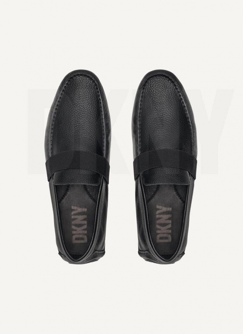 DKNY Modern Strap Driver Men's Sneakers Black | Ireland_D1089