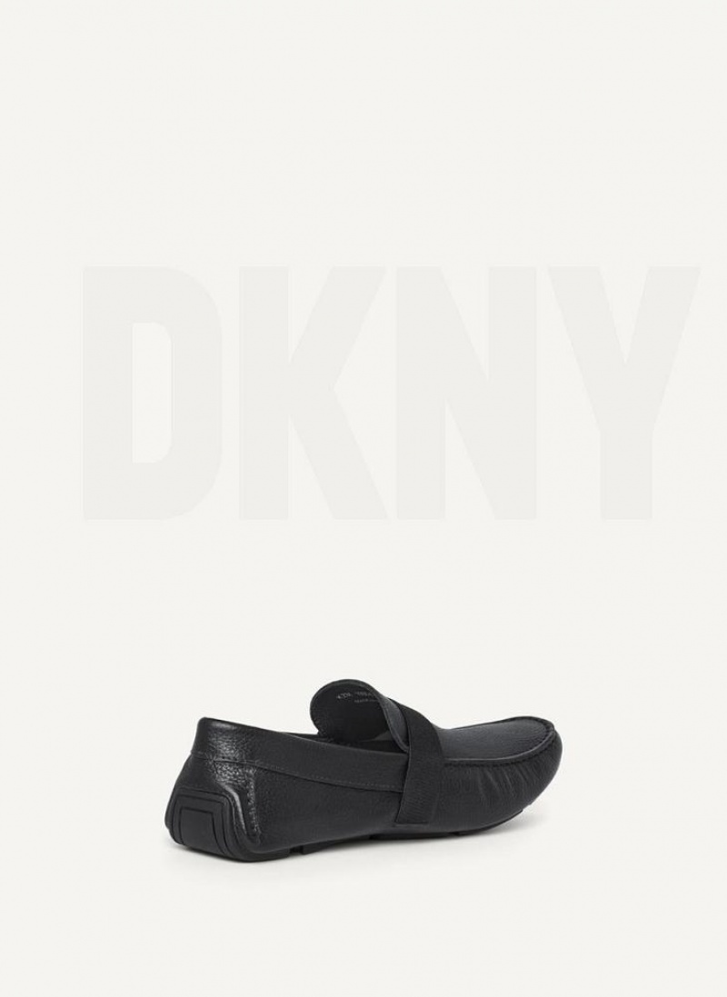 DKNY Modern Strap Driver Men's Sneakers Black | Ireland_D1089