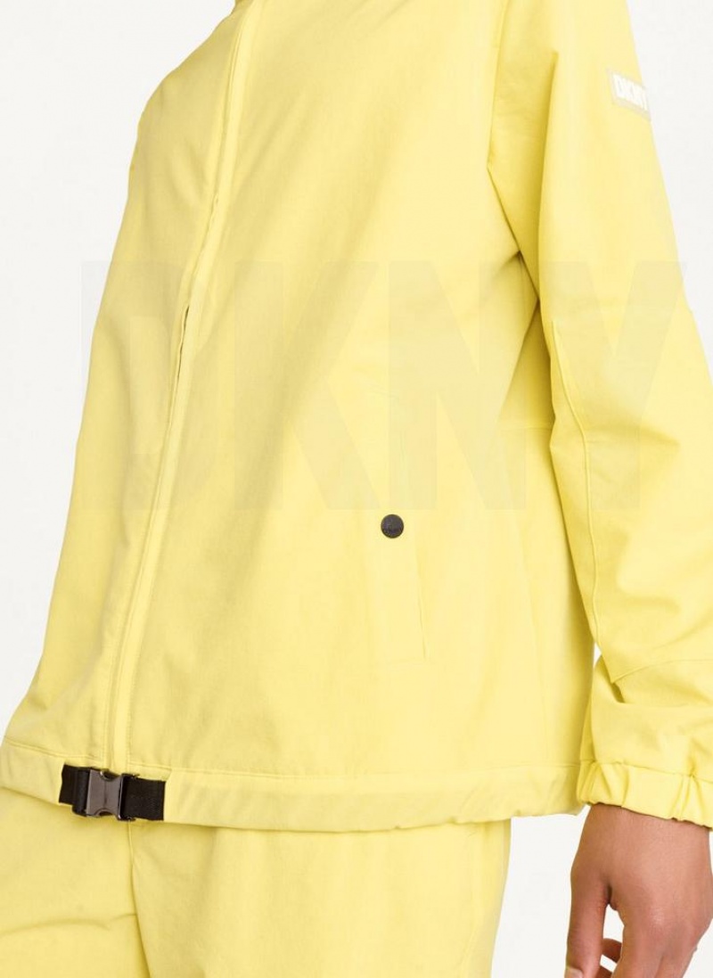 DKNY Nylon Windbreaker Men's Jackets Yellow | Ireland_D0576