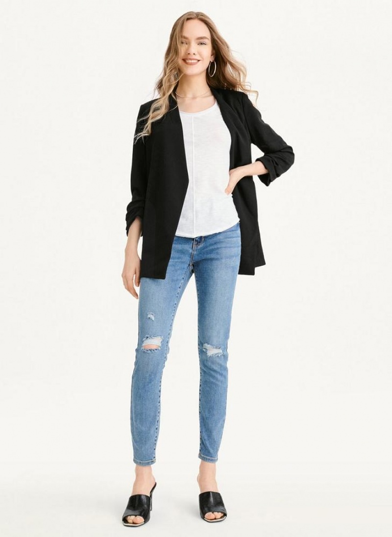 DKNY Open Front Women's Blazers Black | Ireland_D0545