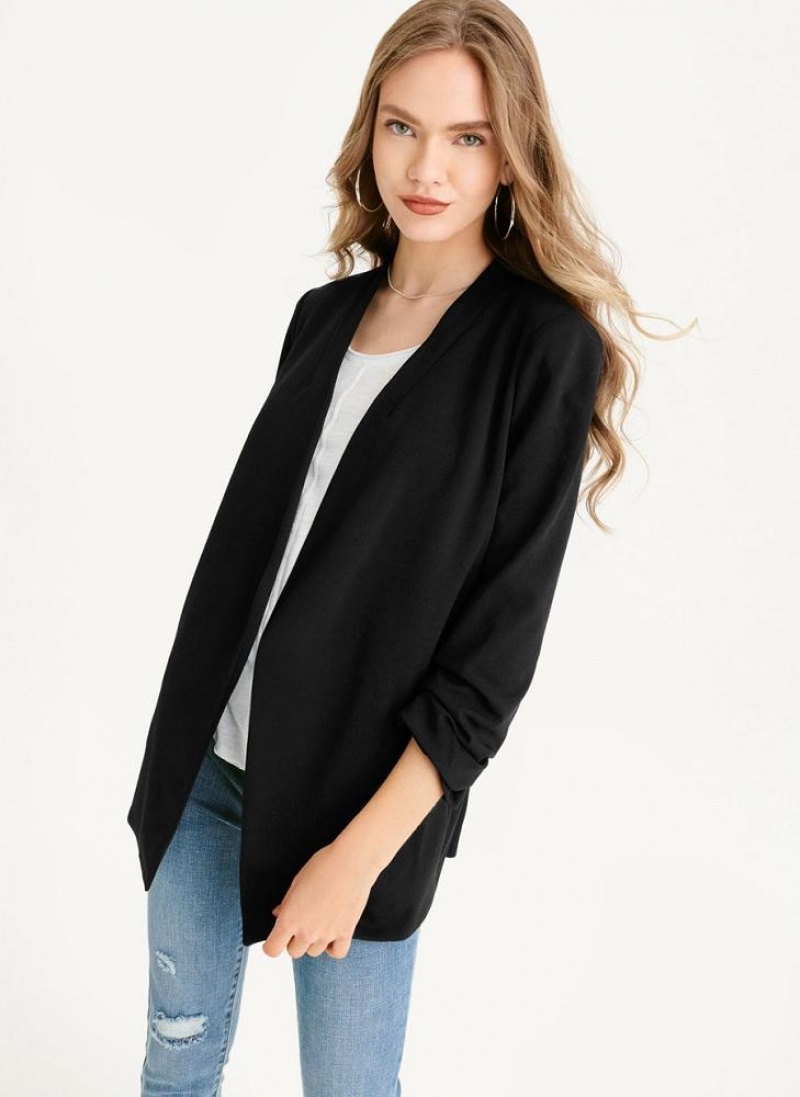 DKNY Open Front Women's Blazers Black | Ireland_D0545