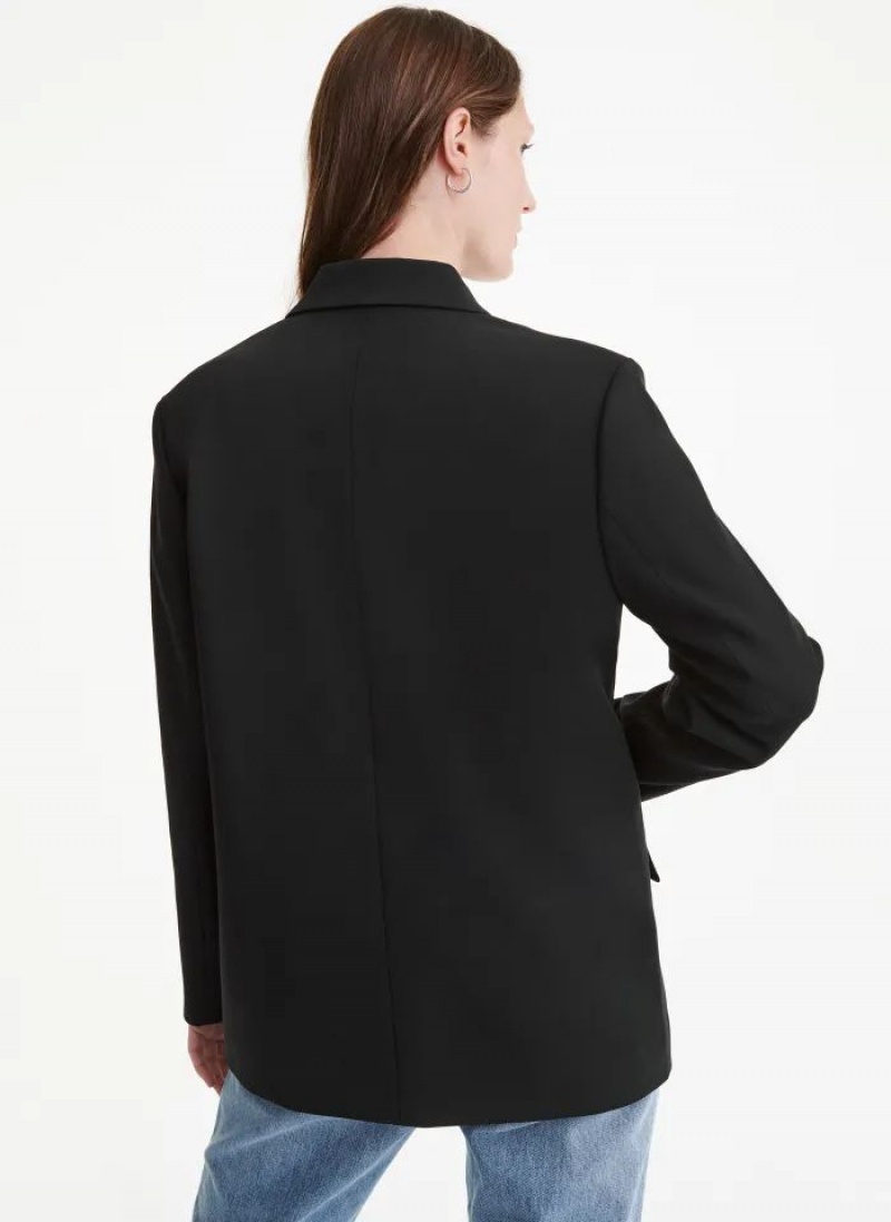 DKNY Oversized Tailoring Women's Blazers Black | Ireland_D1327