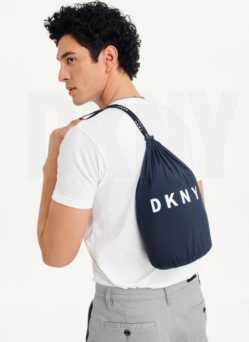 DKNY Packable Men's Puffer Jacket Navy | Ireland_D1346