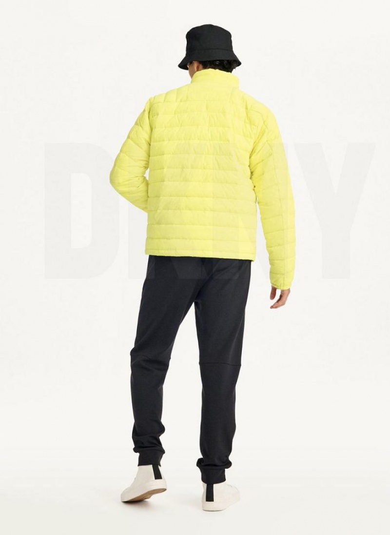 DKNY Packable Men's Puffer Jacket Yellow | Ireland_D0926