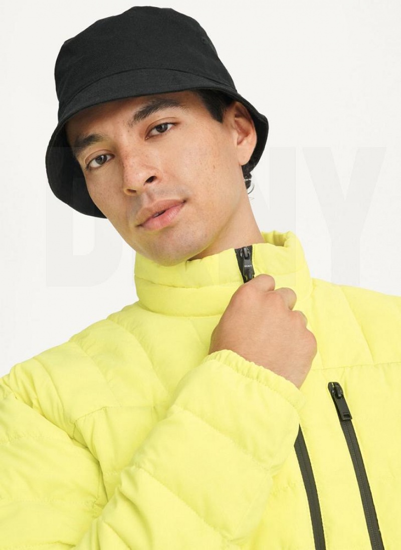 DKNY Packable Men's Puffer Jacket Yellow | Ireland_D0926