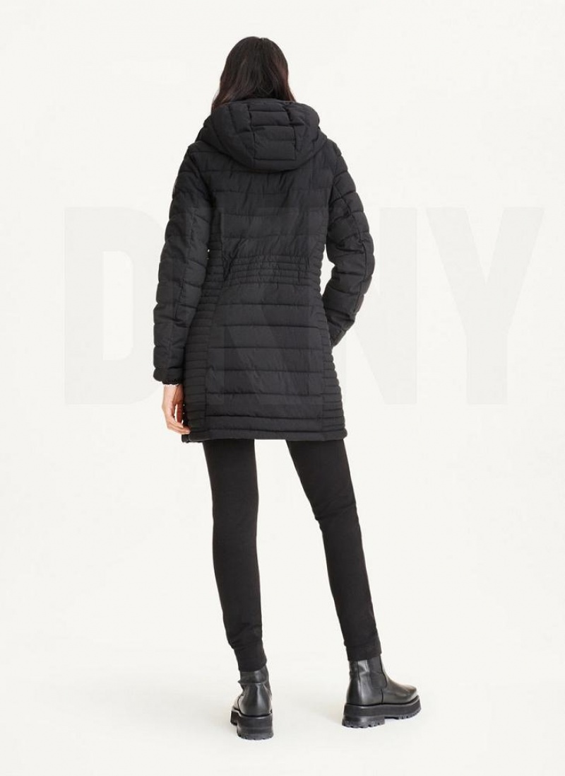 DKNY Packable Vestie Walker Women's Coats Black | Ireland_D0267