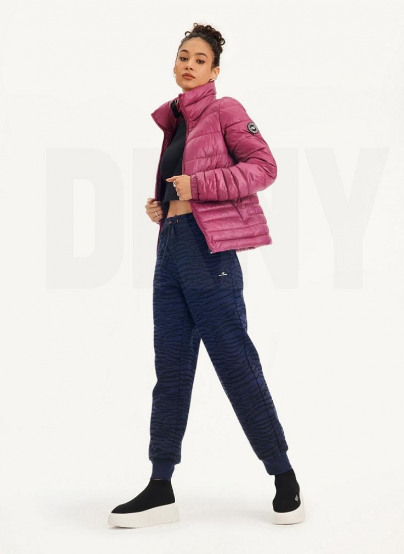 DKNY Packable With Bag Women's Puffer Jacket Purple | Ireland_D0442