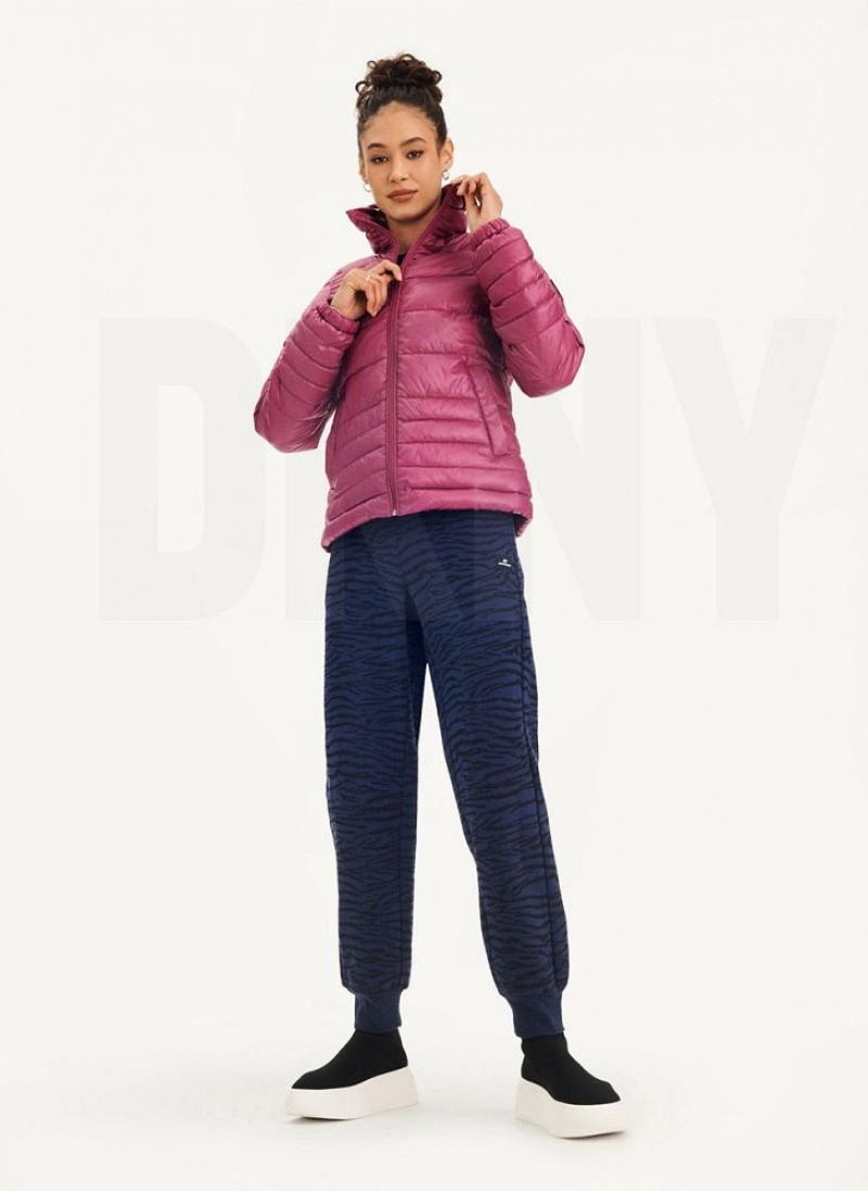 DKNY Packable With Bag Women's Puffer Jacket Purple | Ireland_D0442