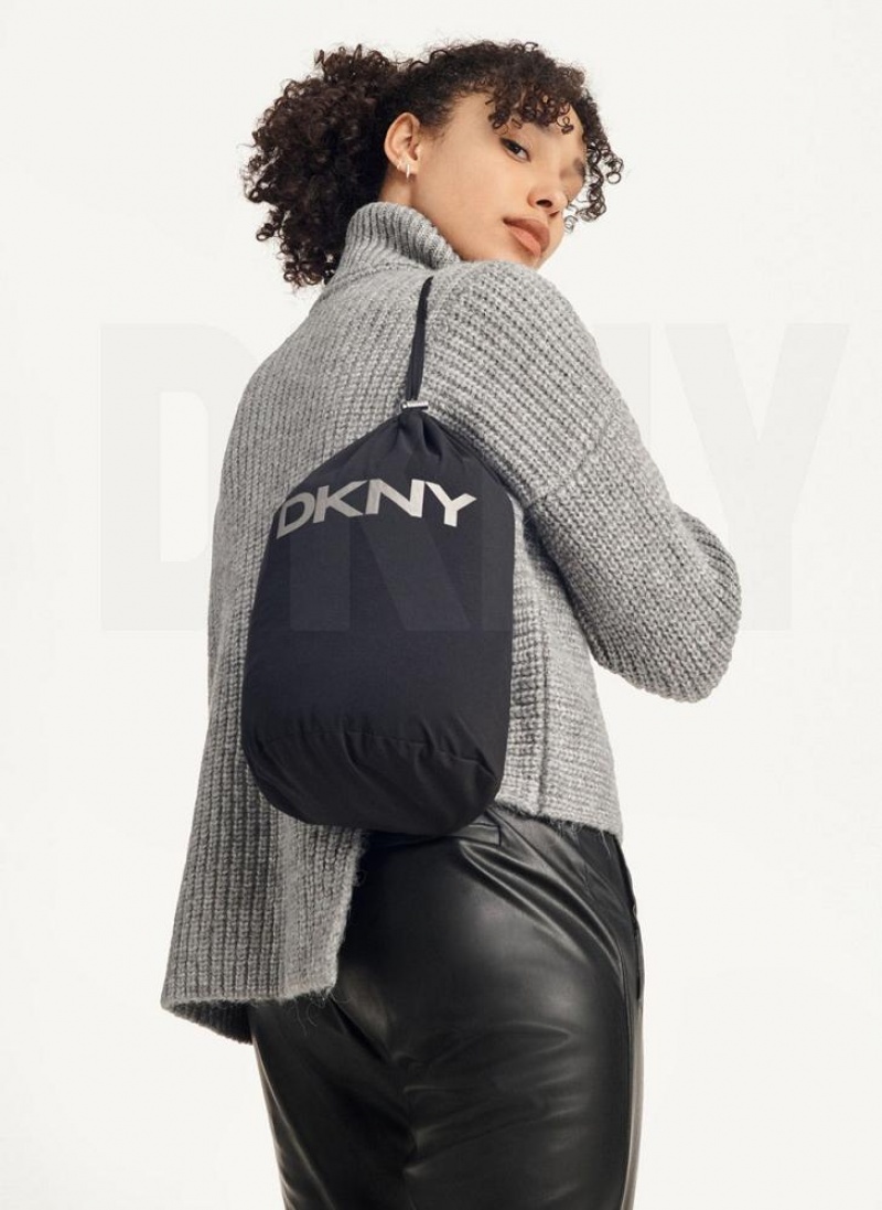 DKNY Packable Women's Coats Black | Ireland_D0287